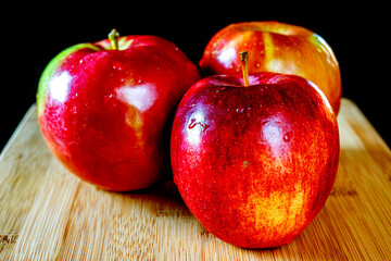 Three apples on board