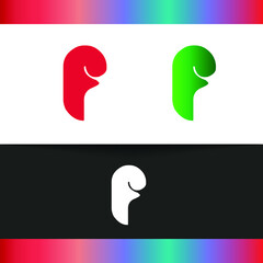 Letter F Creative Unique Modern Vector Logo Design