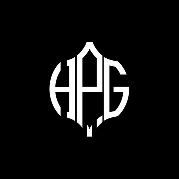 HPG letter logo. HPG best black background vector image. HPG Monogram logo design for entrepreneur and business.
