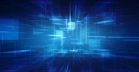 Digital Abstract technology background, Binary Code Background, cyber Internet technology Concept