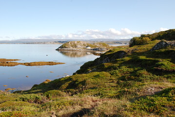 The beautiful and wild nature around Indre Billefjord, Finnmark, Norway 