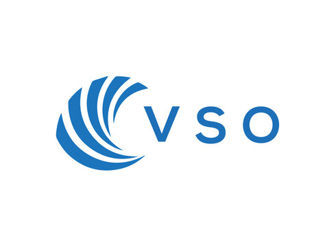 VSO Flat accounting logo design on white background. VSO creative initials Growth graph letter logo concept. VSO business finance logo design.
