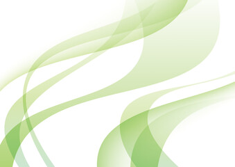滑らかな曲線の背景　緑