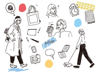 벽 벽화 白黒 モノトーン 線画のイラスト 手書き オシャレ 雑誌 カフェ ファッション コスメ 美容 花 Black And White Monotone Line Drawing Illustrations Handwritten Stylish Magazines Cafes Fashion Cosmetics Beauty Flowers 가을 Bebe