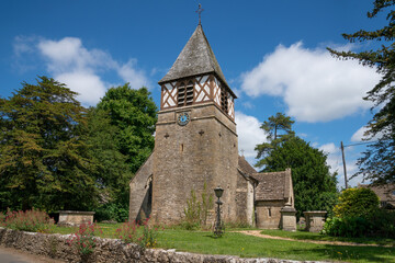 Fototapeta na wymiar The 13th Century Church of St Andrew in Leighterton, Gloucestershire, England