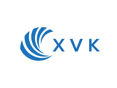 XVK Flat accounting logo design on white background. XVK creative initials Growth graph letter logo concept. XVK business finance logo design.
