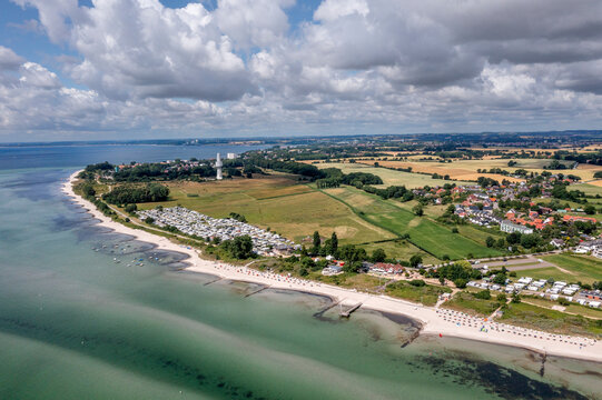 Horchturm bei Pelzerhaken, Alter Fernmeldeturm, Blick auf die Ostseek&uuml;ste, Campingplatz bei Rettin, Neustadt in Holstein, Schleswig-Holstein, Deutschland