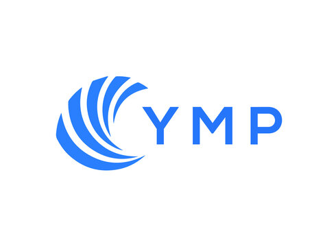 YMP Flat accounting logo design on white background. YMP creative initials Growth graph letter logo concept. YMP business finance logo design.
