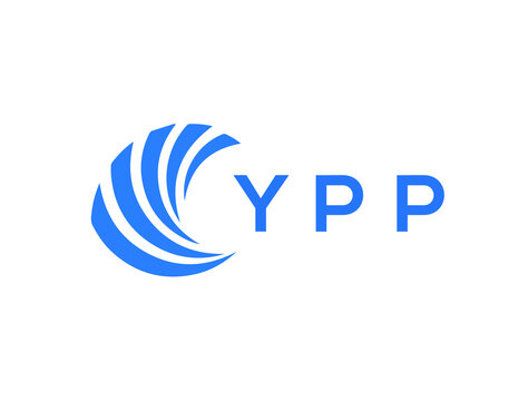 YPP Flat accounting logo design on white background. YPP creative initials Growth graph letter logo concept. YPP business finance logo design.
