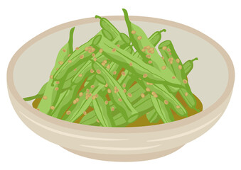 インゲン豆の胡麻和え