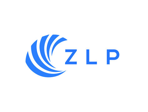 ZLP Flat accounting logo design on white background. ZLP creative initials Growth graph letter logo concept. ZLP business finance logo design.
