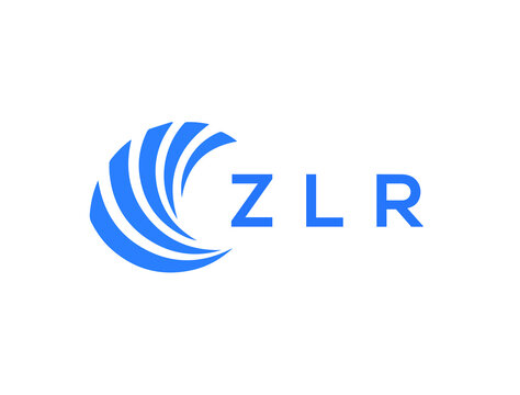 ZLR Flat accounting logo design on white background. ZLR creative initials Growth graph letter logo concept. ZLR business finance logo design.
