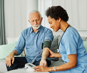 nurse doctor senior woman health care help  retirement home hospital nursing caregiver blood...
