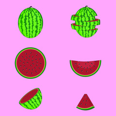 set of watermelon