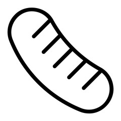 sausage line icon