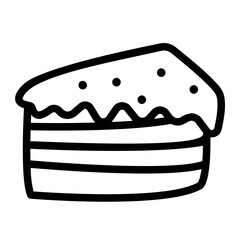 cake line icon