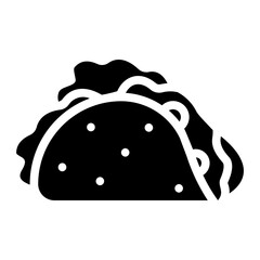 taco glyph icon