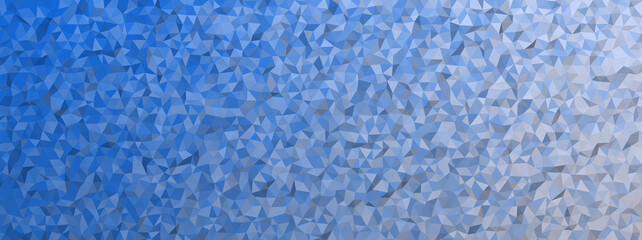 Abstract low poly blue color gradient background stock photo.
