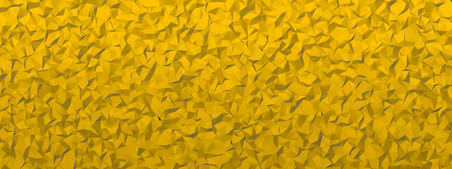 Abstract low poly yellow color gradient background stock photo.