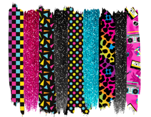 80s Brush strokes Brushshstroke Background
