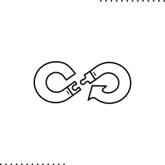 Circular economy put together infinity arrow as a concept of reusing the resource