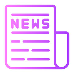 newspaper gradient icon