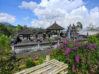 Fototapeta na wymiar Merajan or family temple is a holy place for a family in Bali.