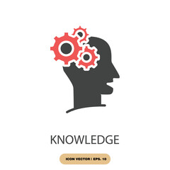 knowledge icons  symbol vector elements for infographic web