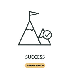 success icons  symbol vector elements for infographic web