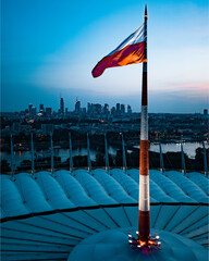 Warszawa Panorama ze Stadionu Narodowego - obrazy, fototapety, plakaty