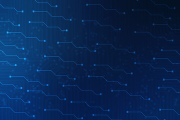 Abstract futuristic circuit board Illustration, Circuit board with various technology elements. Circuit board pattern for digital abstract technology background