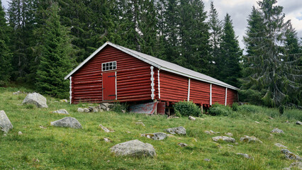Images from a traditional summer farm up in the Totenaasen Hills, Oppland, Norway. These farms are called 