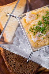 Pike caviar with toasts