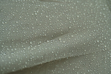 テントについた水滴