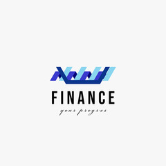 finance logo vector illustration design