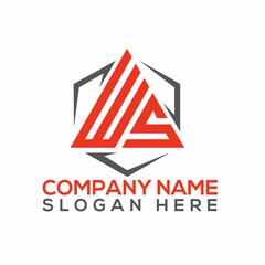 WS Letter Logo Design