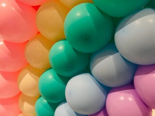 colorful balloons background