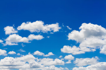 Fototapeta na wymiar White clouds in the blue sky nature on sky background