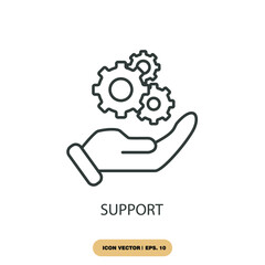 support icons  symbol vector elements for infographic web