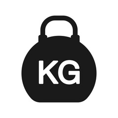 Weight icon. Kilogram or weight concept. vector linear illustration.