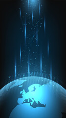 Hi-tech digital technology futuristic circuit digital. Abstract futuristic design. artificial intelligence. Modern futuristic design. Global network connection technology. vector illustration.