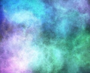 Realistic Space Background with Nebula Star Clouds.