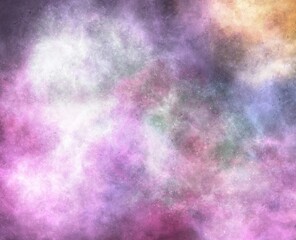 Realistic Space Background with Nebula Star Clouds.