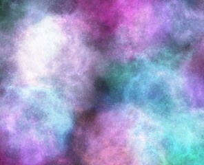 Realistic Space Background with Nebula Star Clouds.