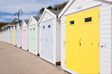 Beach  huts, Lyme Regis, Dorset , England