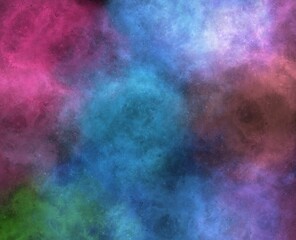 Realistic Space Background with Nebula Star Clouds.