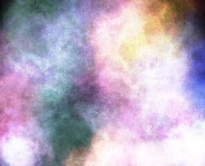 Realistic Space Background with Nebula Star Clouds.