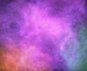 Realistic Space Background with Nebula Star Clouds.