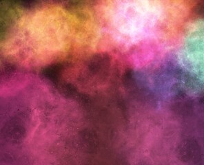 Realistic Space Background with Nebula Star Clouds.