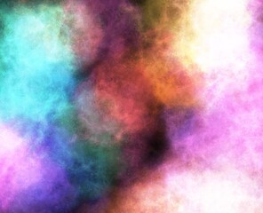 Realistic Space Background with Nebula Star Clouds.